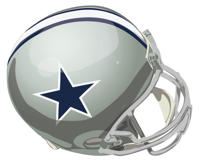 Dallas Cowboys 1964-1966 Helmet iron on transfers for T-shirts